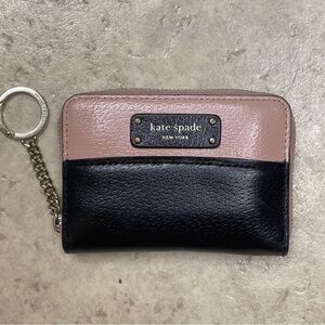 Kate Spade Blush and Black Continental Small Wallet